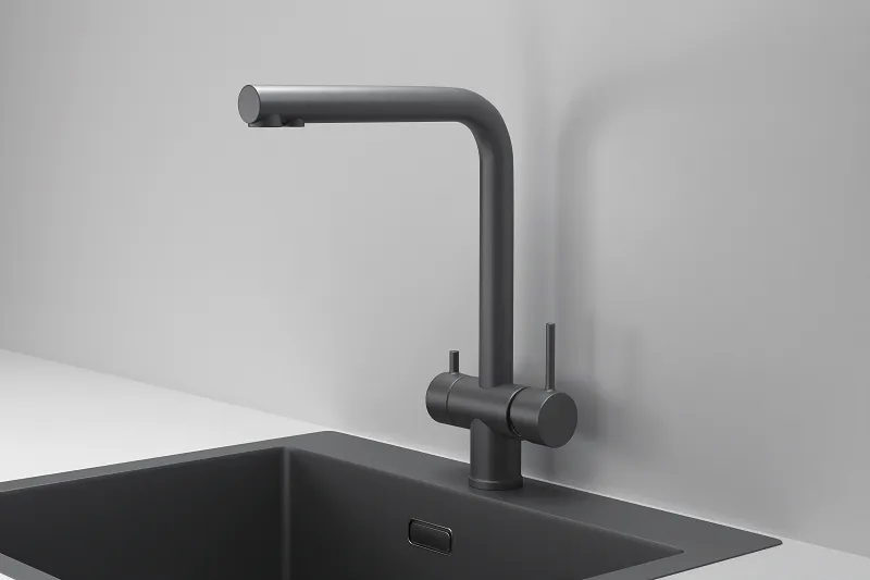 KS-7011, ГРАФИТ МАТОВЫЙ, СМЕСИТЕЛЬ КУХОННЫЙ