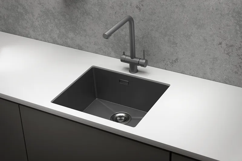 5445U, ГРАФИТ МАТОВЫЙ, стальная кухонная мойка