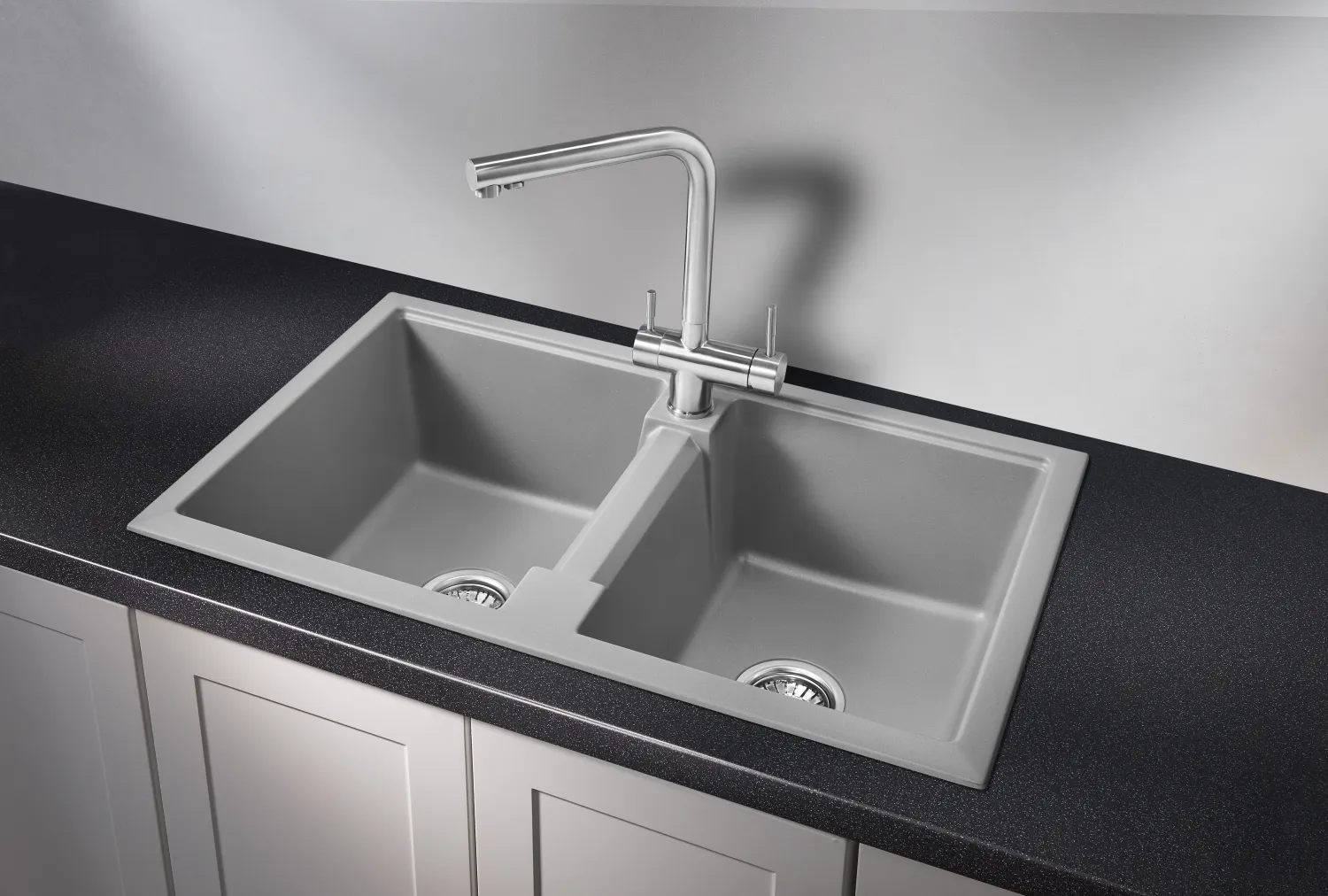 8101, АЛЮМИНИУМ, кухонная мойка, кварц